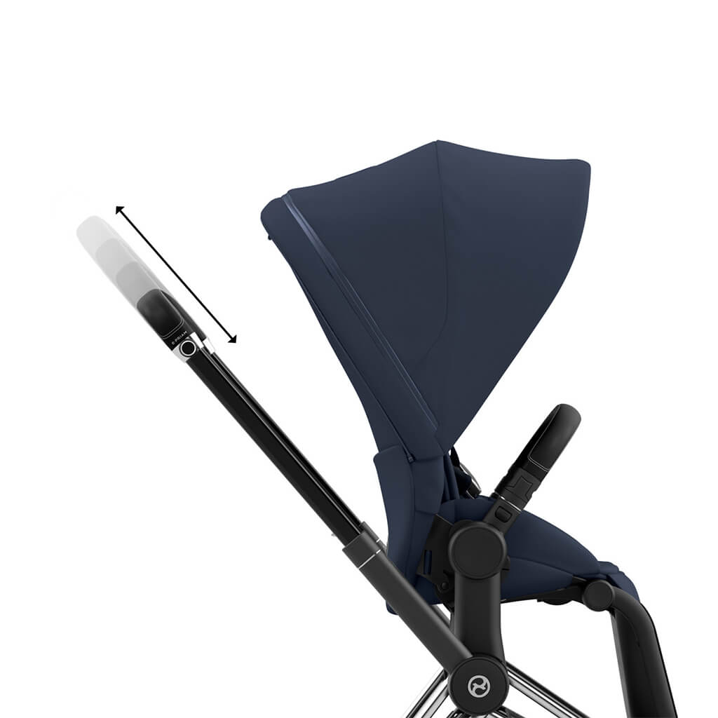 Color_Nautical Blue | e-Priam 2 Stroller Chrome/Black | NINI and LOLI