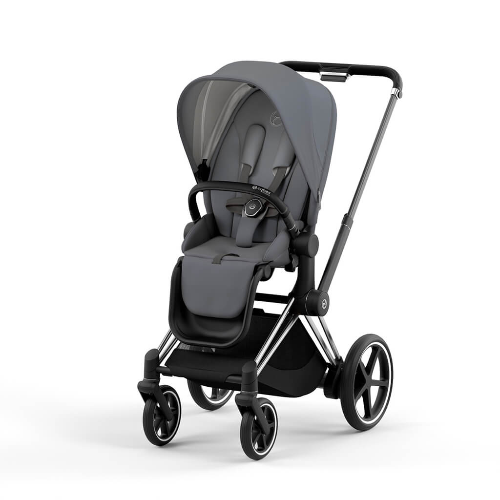 Color_Soho Grey | e-Priam 2 Stroller Chrome/Black | NINI and LOLI