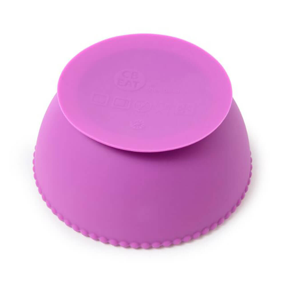 Silicone Suction Bowls Set Pink/Purple