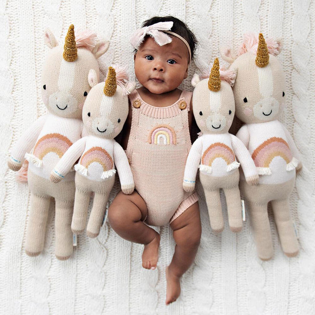 Cuddle + Kind Hand-Knit Doll Zara The Unicorn