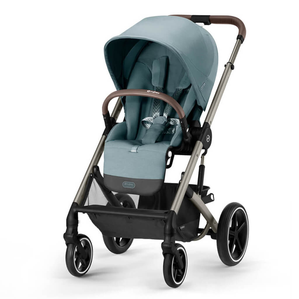 Color_Sky Blue | Cybex Balios S Lux 2 Stroller Sky Blue Folded | NINI and LOLI