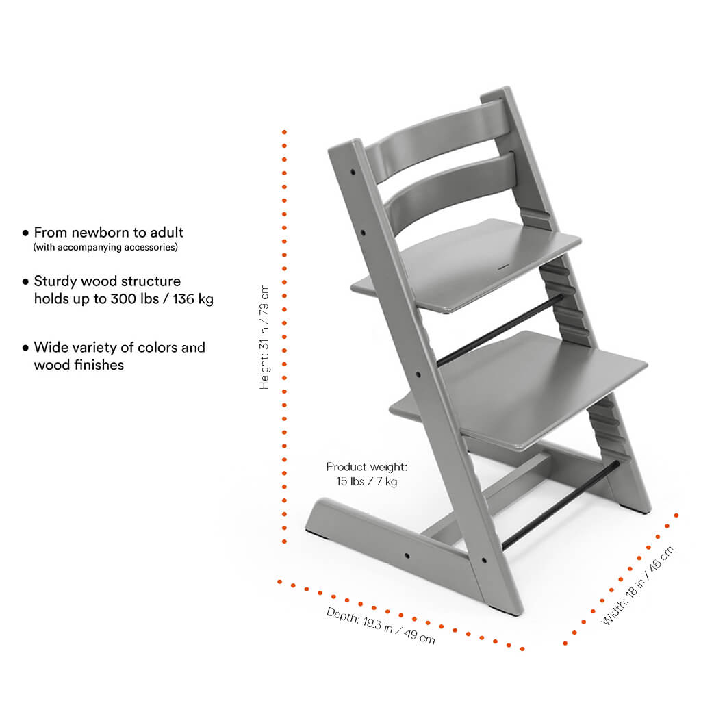 stokke steps dimensions Stokke Tripp Trapp Chair Beech Natural -