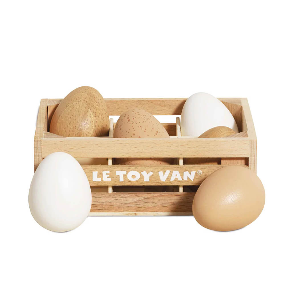 Farm Eggs Wooden Market Crate