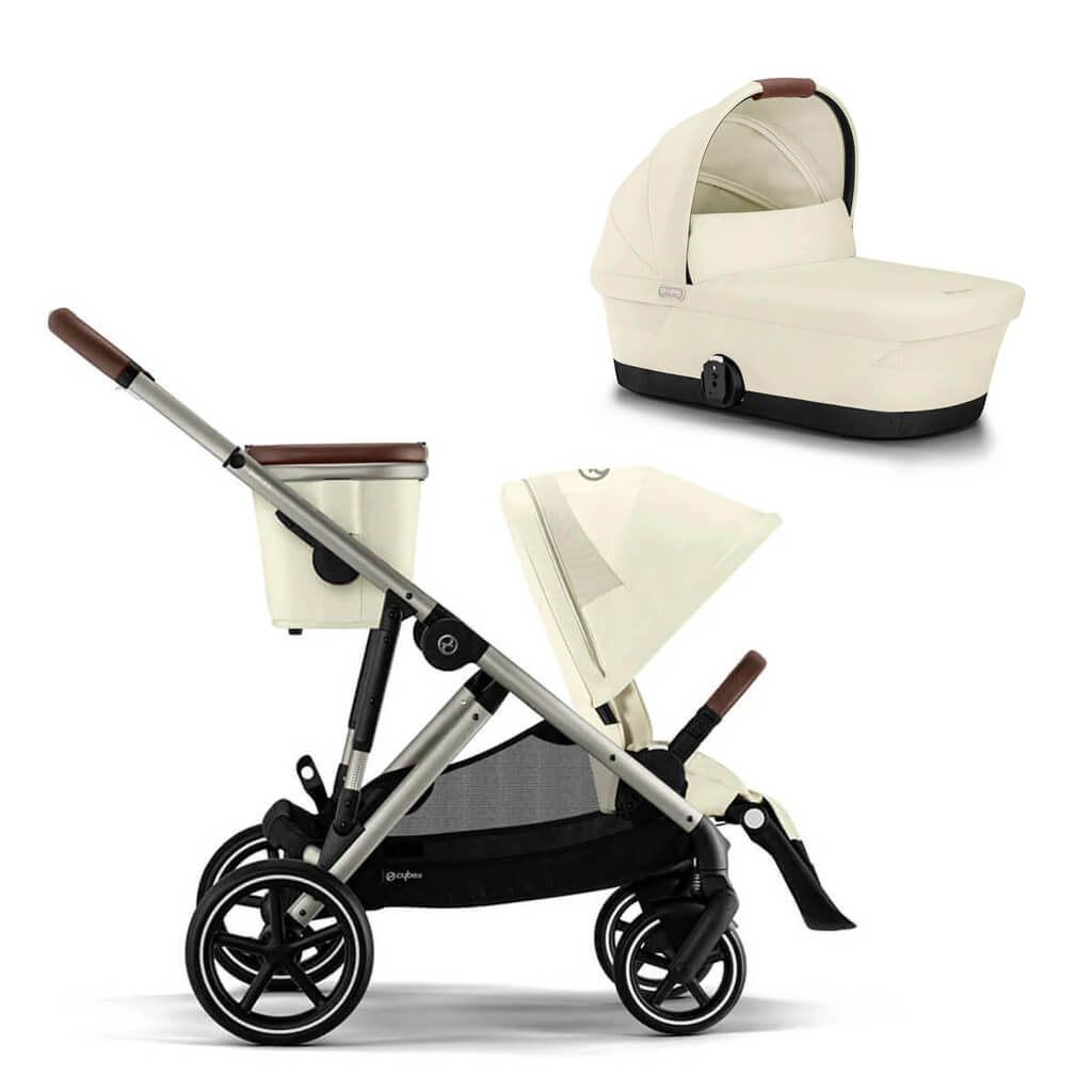 Color_Seashell Beige (Taupe Frame) | Gazelle S 2 Stroller + Cot | NINI and LOLI