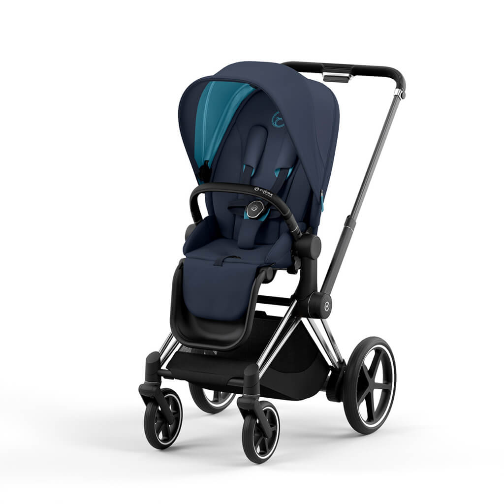Color_Nautical Blue | e-Priam 2 Stroller Chrome/Black | NINI and LOLI