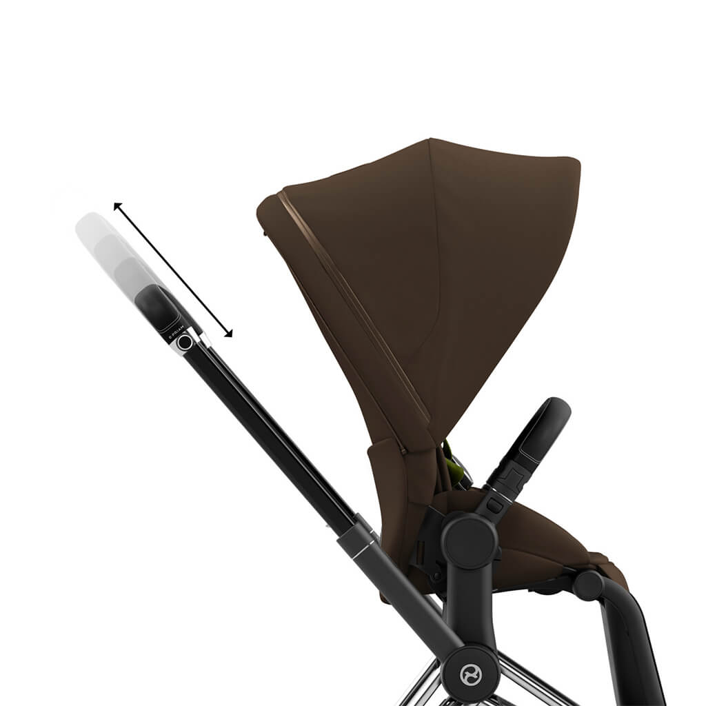 Color_Khaki Green | e-Priam 2 Stroller Chrome/Black | NINI and LOLI