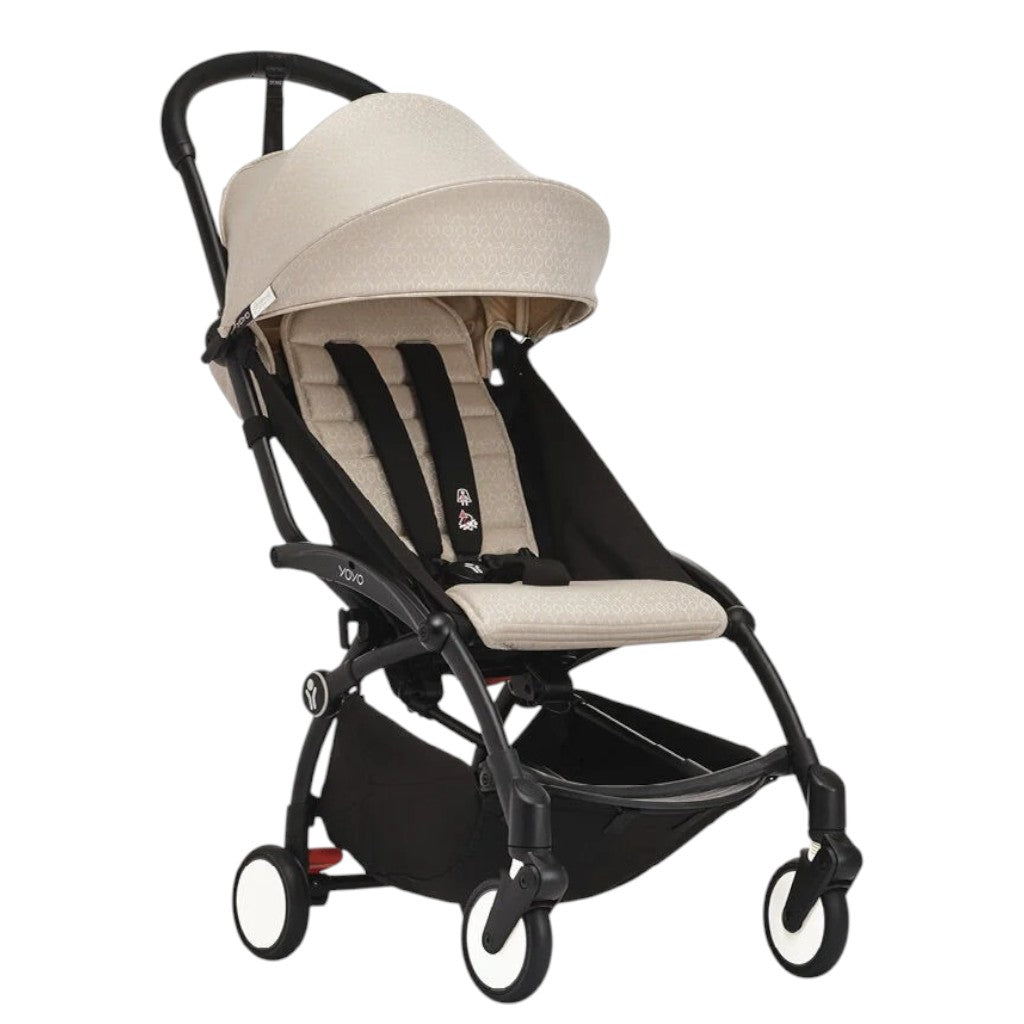Color_Bonpoint Beige | SKE YOYO3 Complete Stroller Black Frame | NINI and LOLI