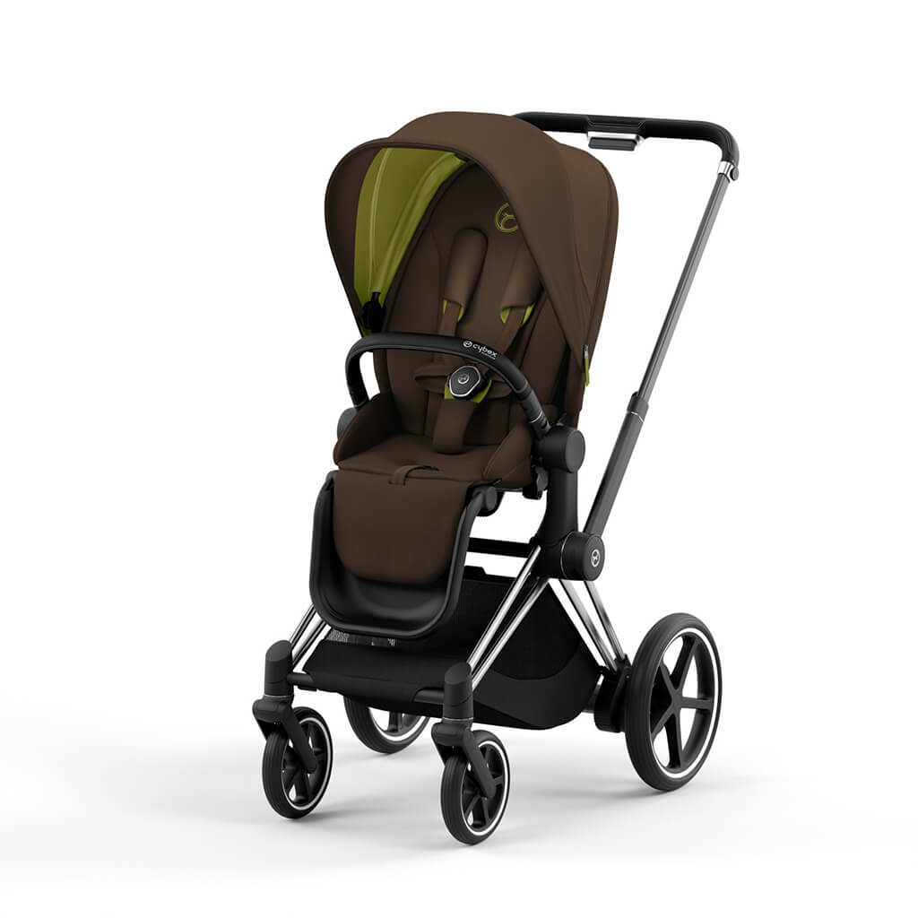 Color_Khaki Green | e-Priam 2 Stroller Chrome/Black | NINI and LOLI