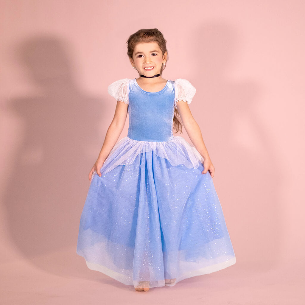Princess Cinderella Blue Dress - M (6-8 years) Princess Cinderella Blue Dress - M (6-8 years)