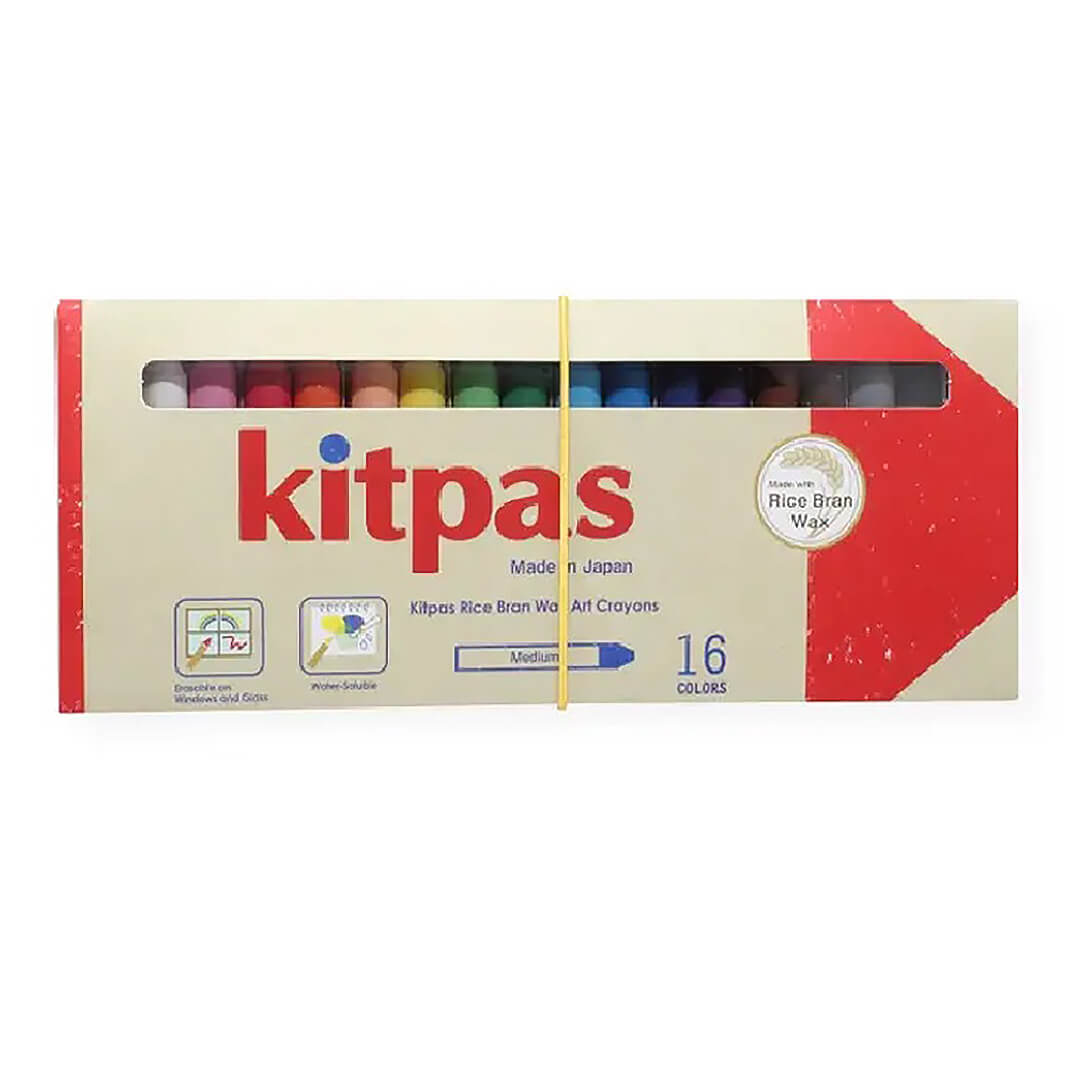 Kitpas Art Crayons Large 12 Colors