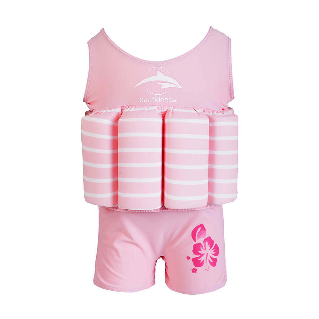 Floatsuit Pink Breton Stripe