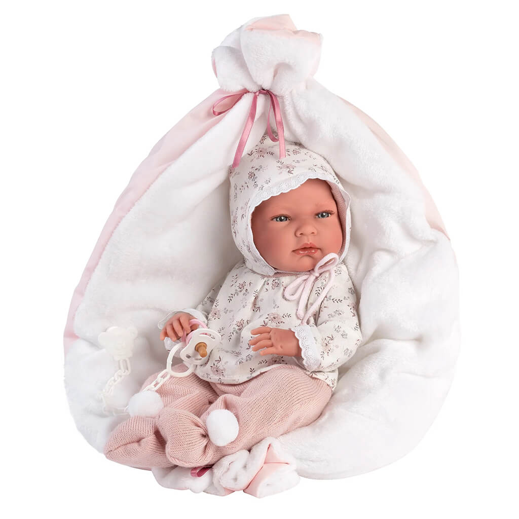 Newborn Doll Nikki with Blanket and Cushion