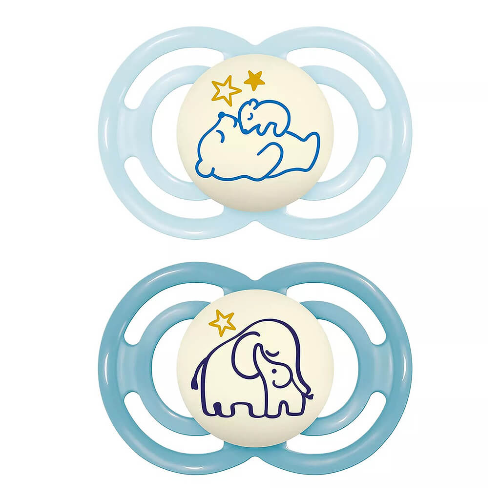 Ninimo Pacifier Perfect Night Baby Pacifier 6-16 Months Blue – NINI and LOLI