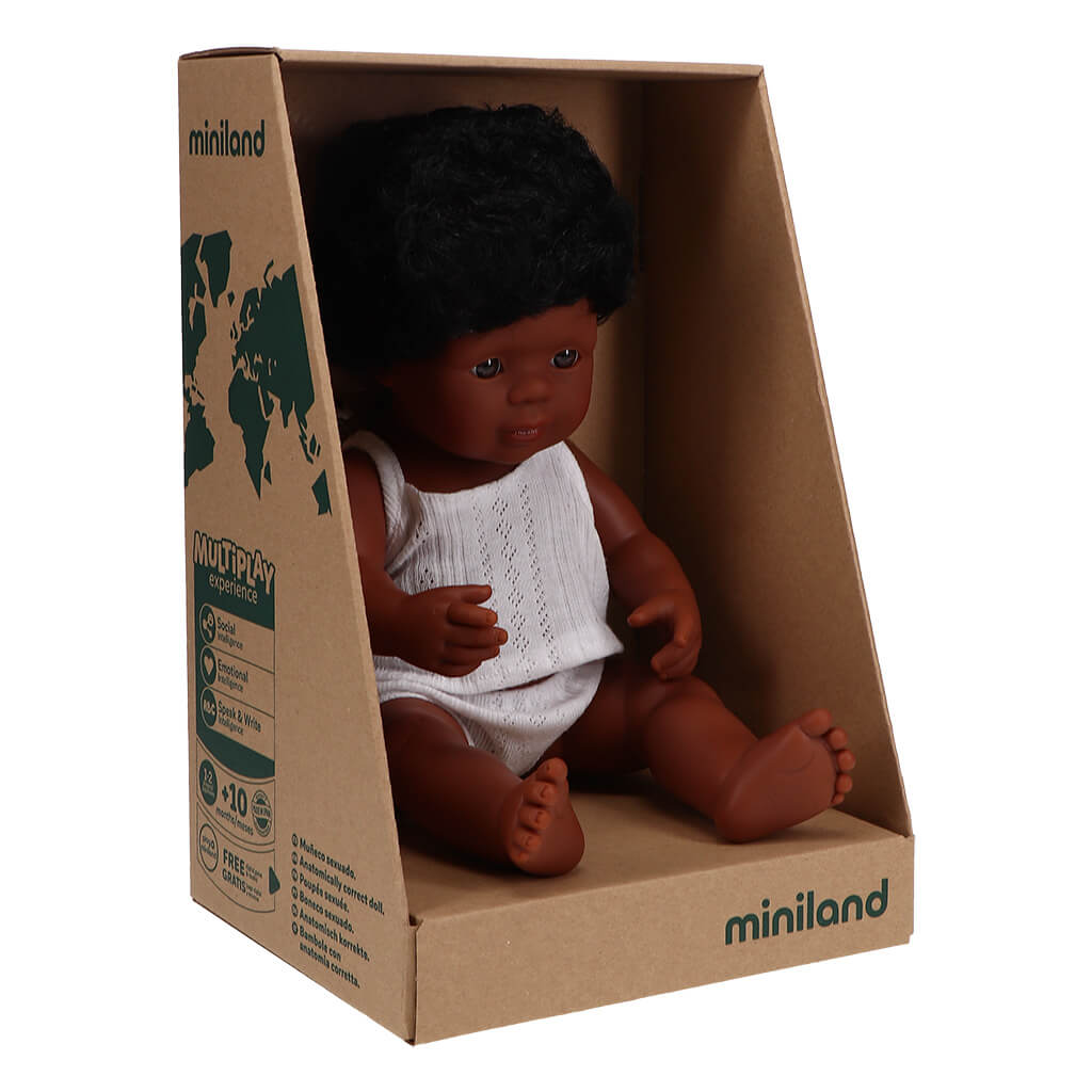 Baby Doll African American Boy 15 inches