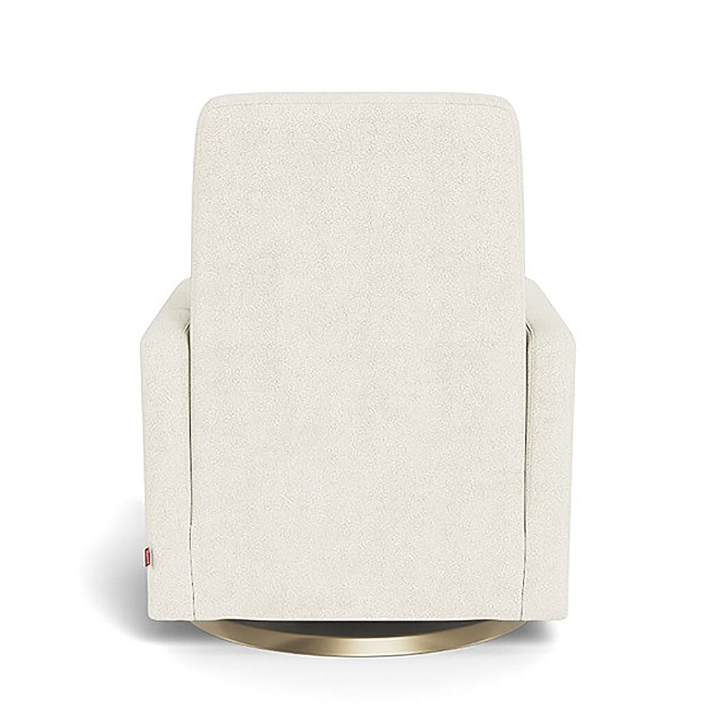 Grano Glider Recliner Gold Swivel Base Ivory Boucle