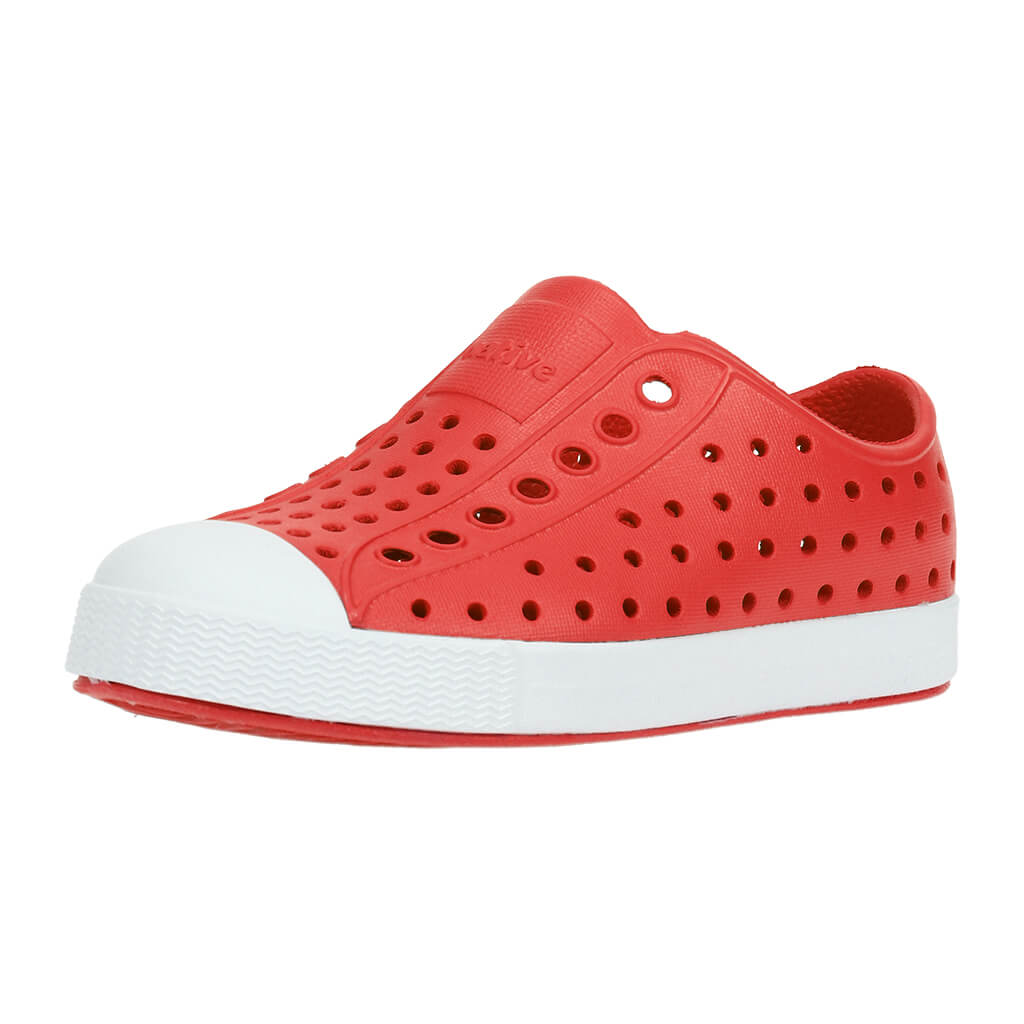 Native Jefferson Shoes Torch Red/Shell White