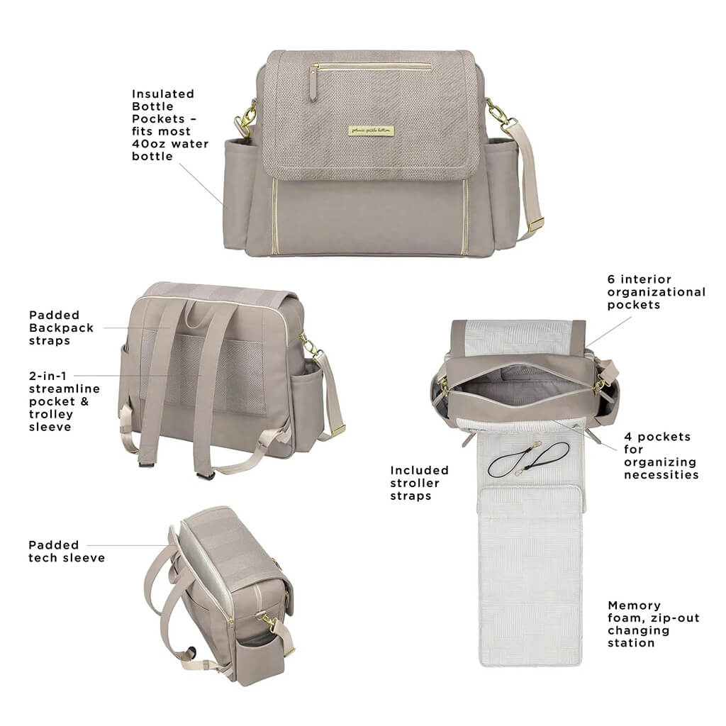 Boxy Deluxe Backpack Sand Cable Stitch