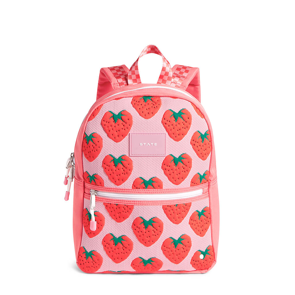 Mini Kane Travel Backpack Strawberry Intarsia