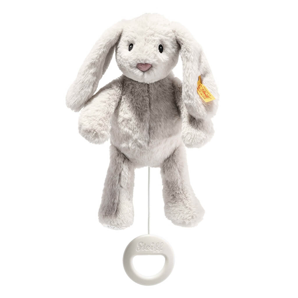 Steiff Musical Pull Toy Hoppie Rabbit - NINI and LOLI