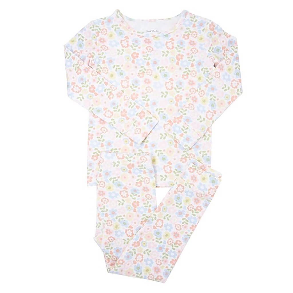 Long Sleeve Pajama Set Pretty Pansy