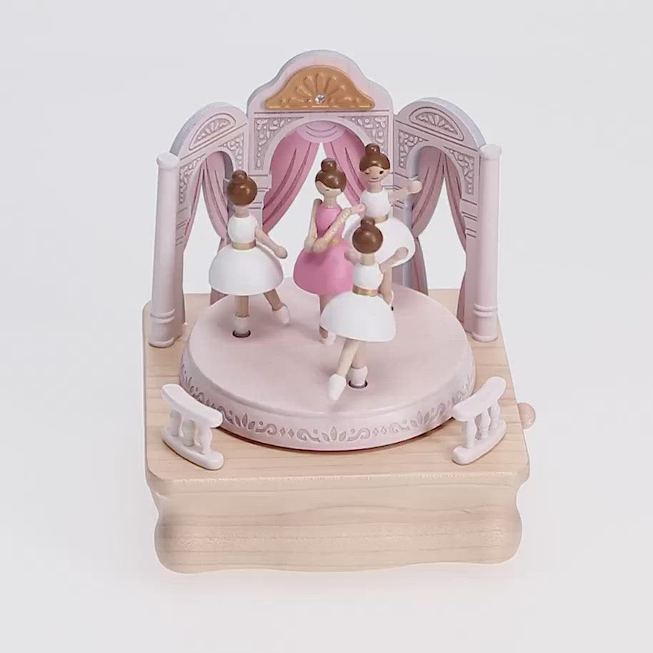 Wooden Ballerina Recital Music Box | NINI and LOLI