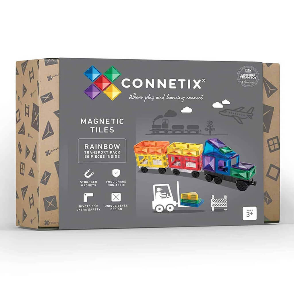Connetix Rainbow 50pc Transport Pack