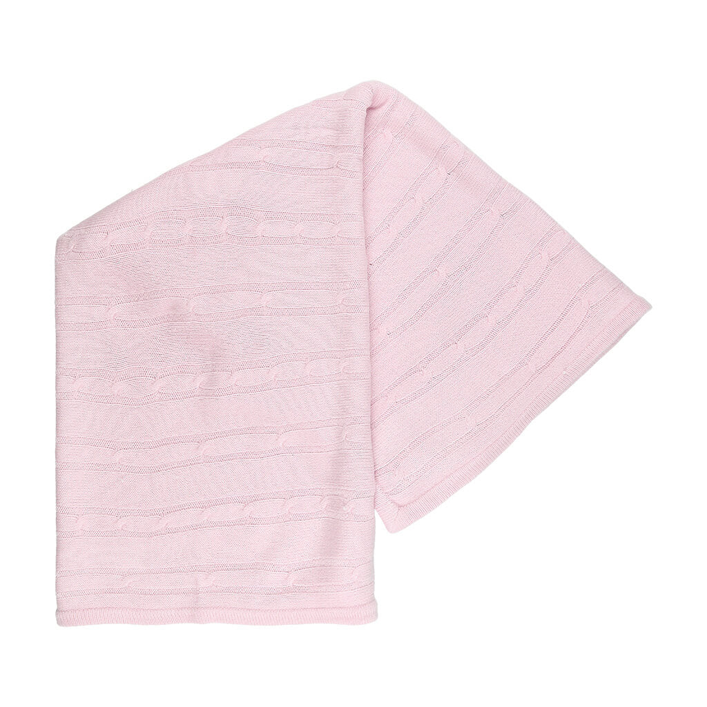 Cashmere-Like Acrylic Blanket Pink