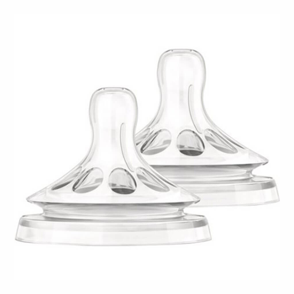 Avent Natural Baby Bottle Nipple, Medium Flow 3M+, 2pk | NINI and LOLI