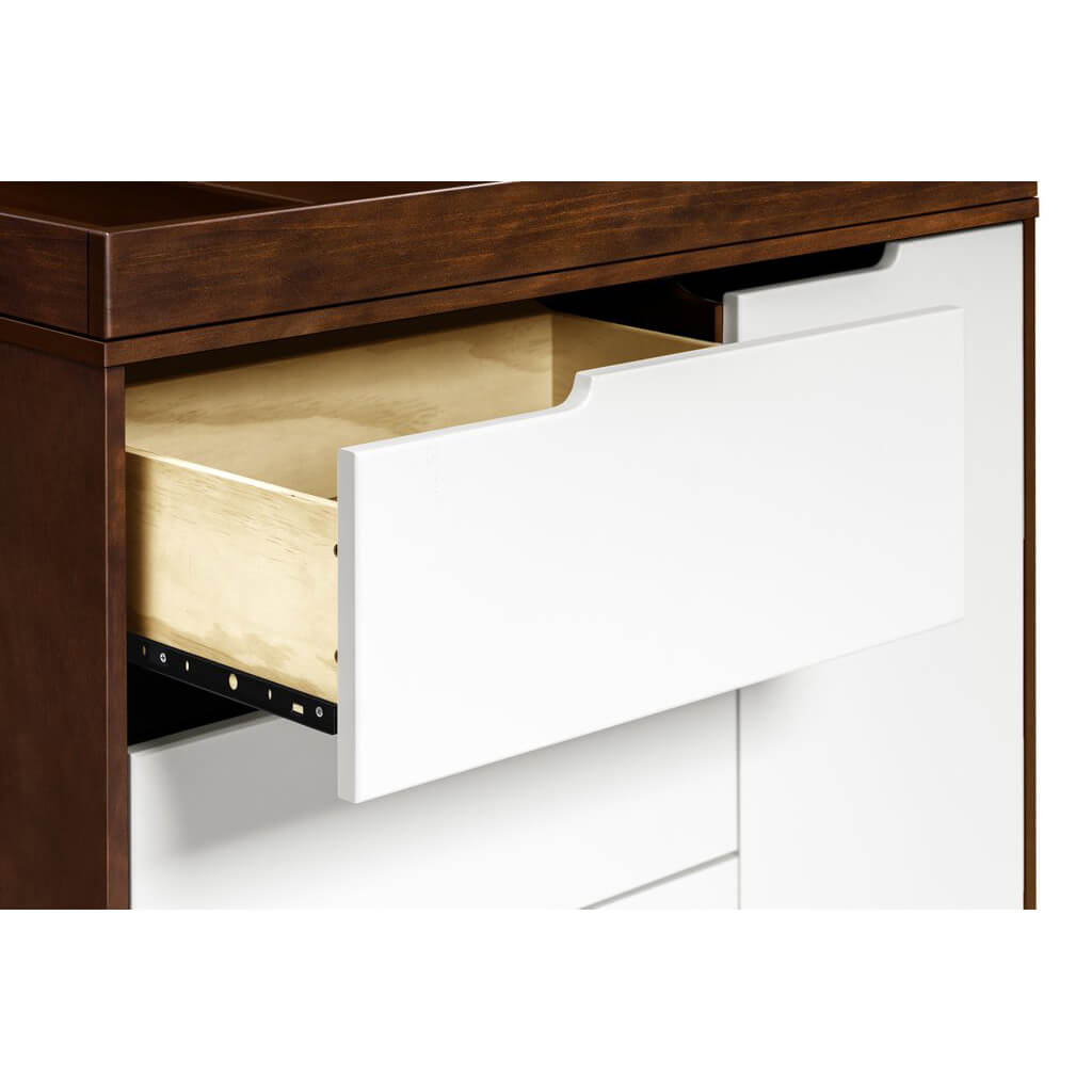 Hudson 3 Drawer Changer Dresser Espresso White