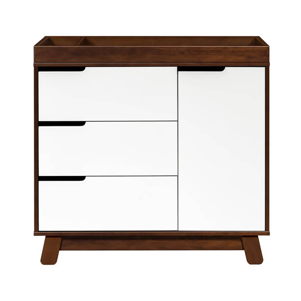 Hudson 3 Drawer Changer Dresser Espresso White