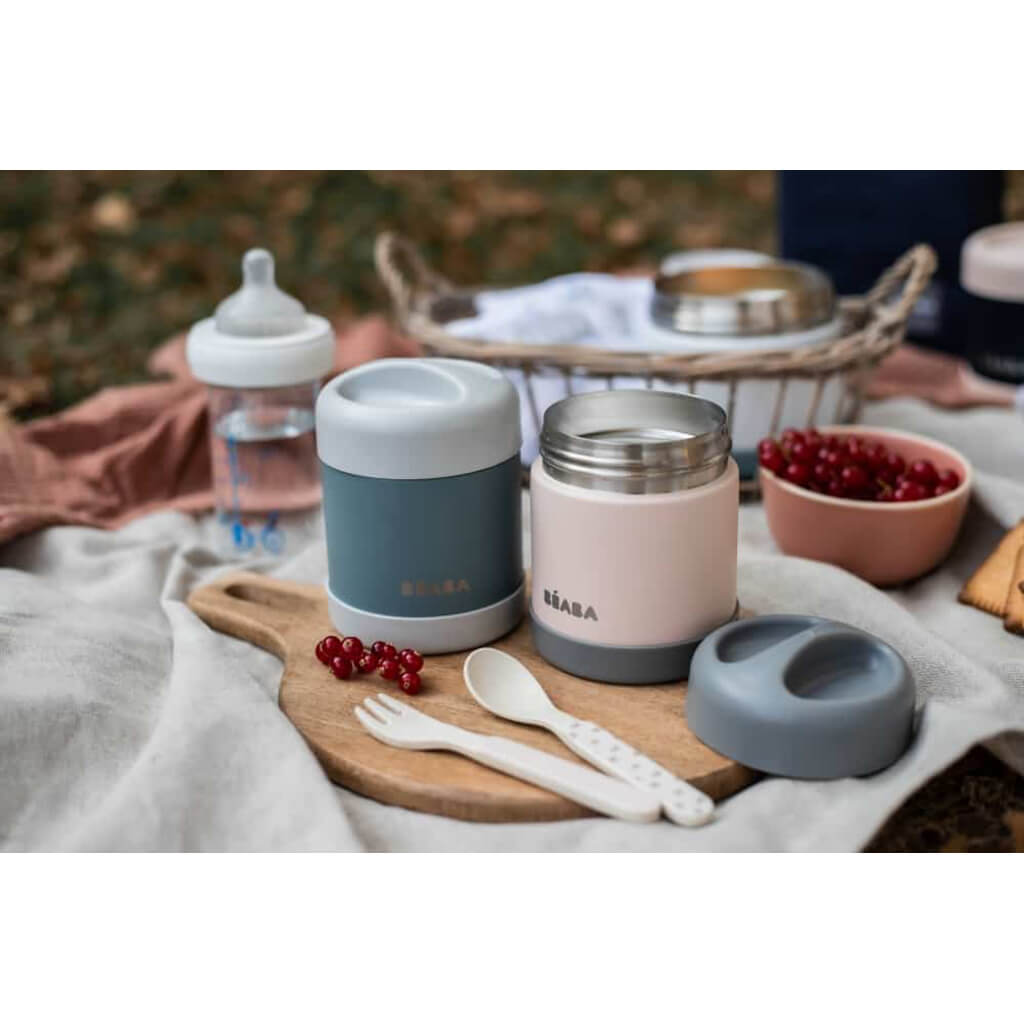 Color_Eucalyptus | Beaba Stainless Steel Insulated Jar 10oz Eucalyptus | NINI and LOLI