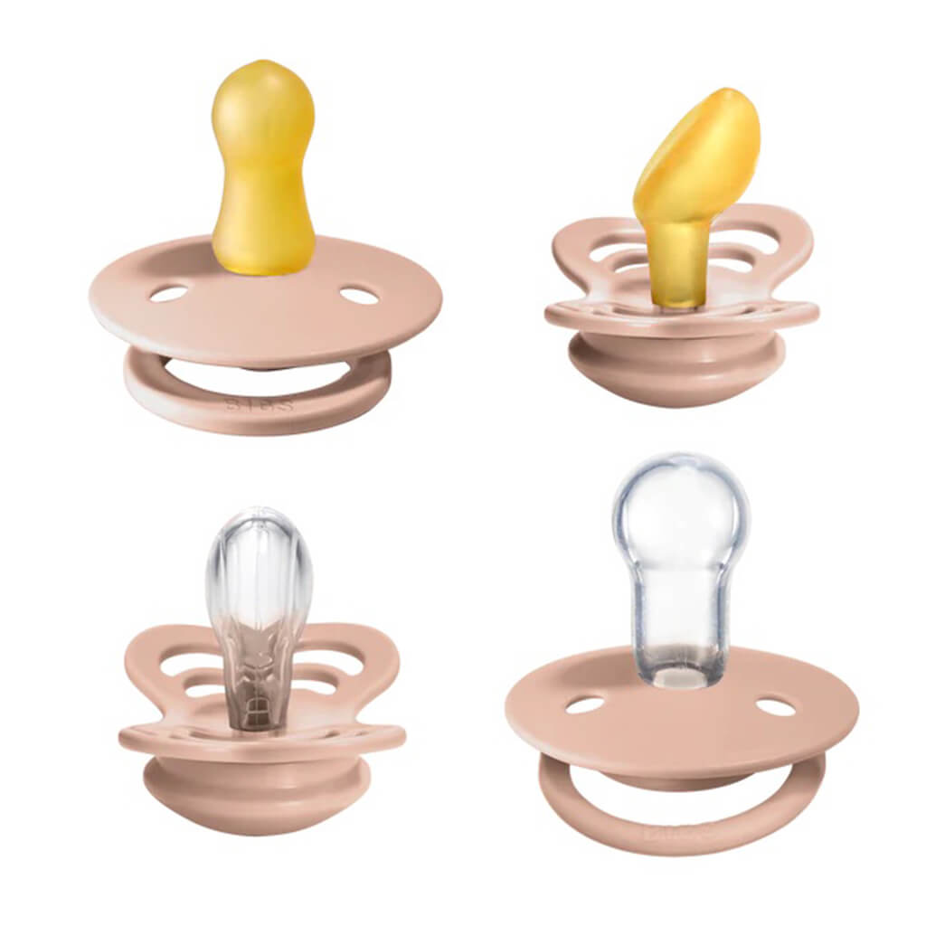 Ninimo Pacifier Bibs Try-It Collection 4 Pack Pacifier | Baby Pacifier | NINI and LOLI