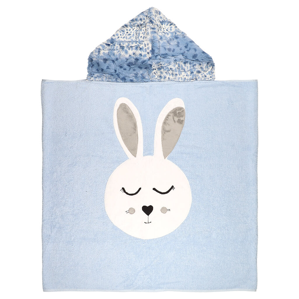 Big Towel Blue Snuggle Bunny