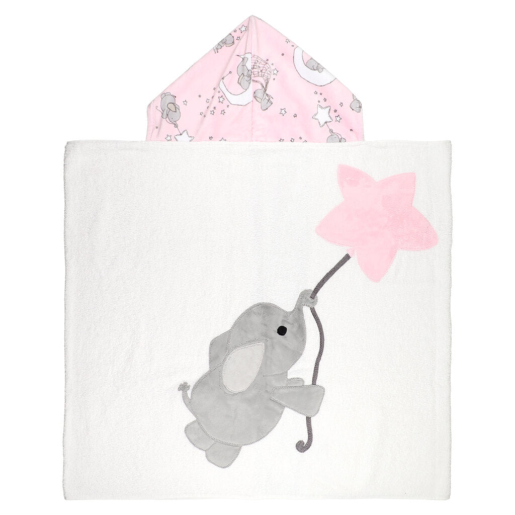 Big Towel Flying Elephant Pink
