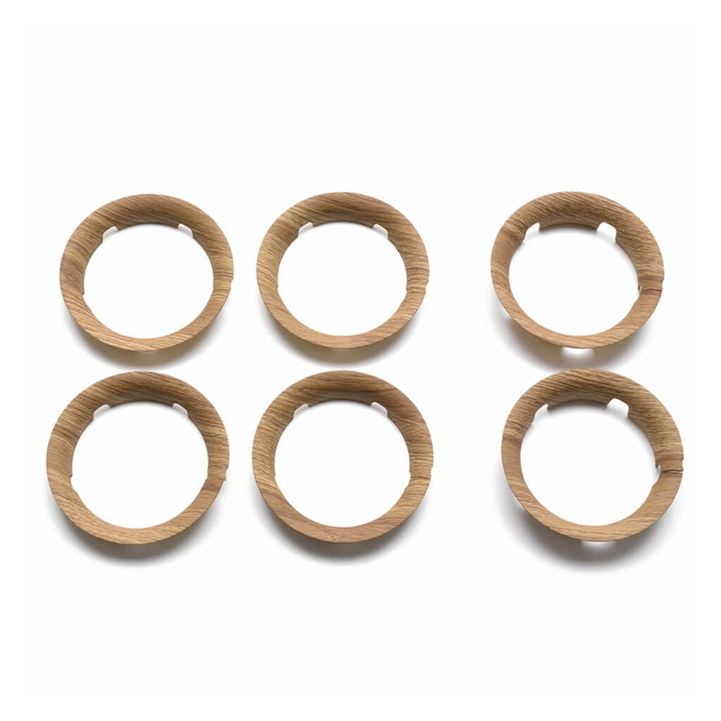 Bugaboo Bee 5 Wheel Caps Wood | NINI and LOLI