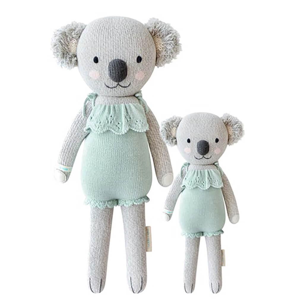 Cuddle + Kind Hand Knit Doll Claire the Koala Mint