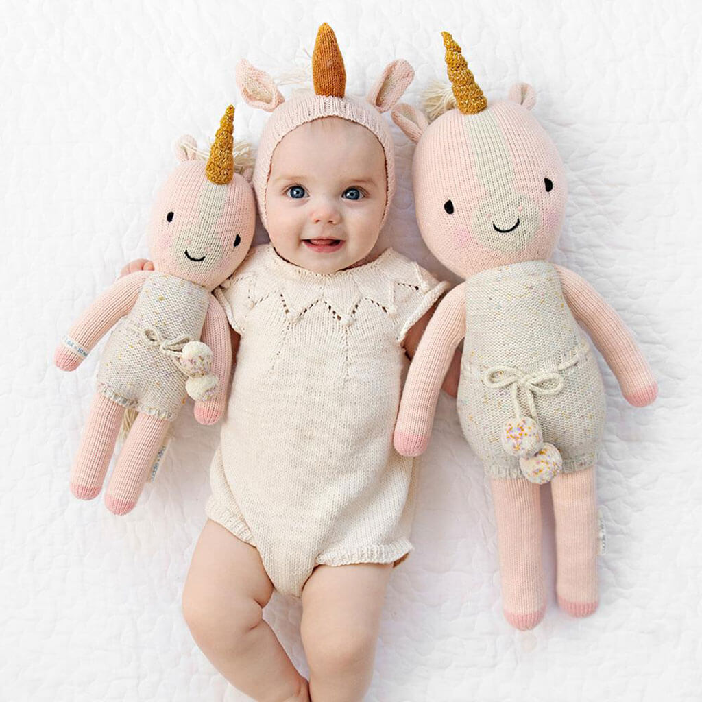Cuddle + Kind Hand Knit Doll Doll Ella The Unicorn