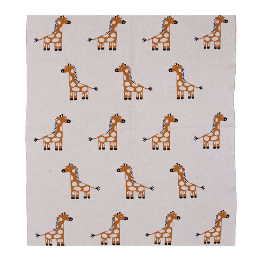 Knitted Blanket Gilly The Giraffe