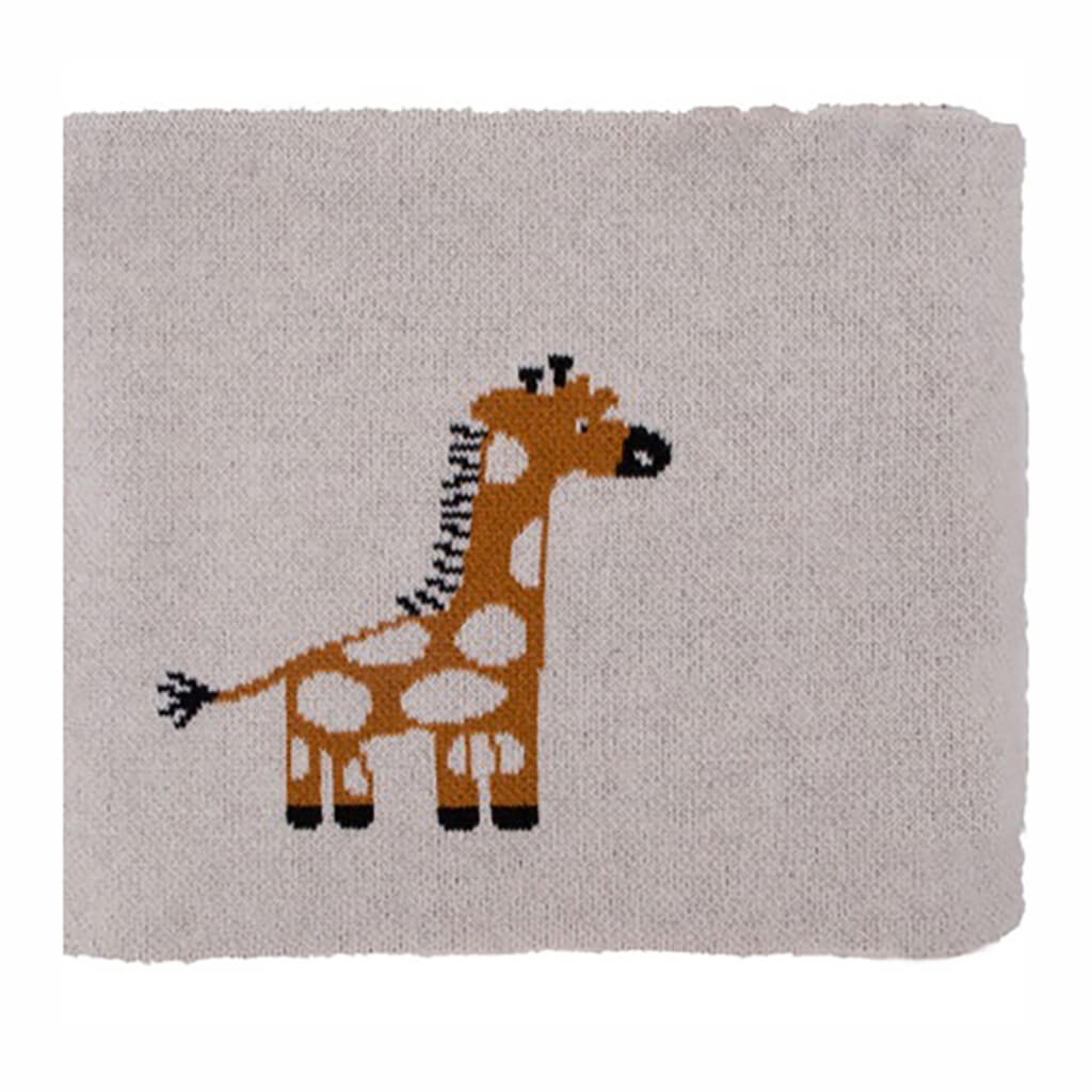 Knitted Blanket Gilly The Giraffe Darzzi NINI and LOLI
