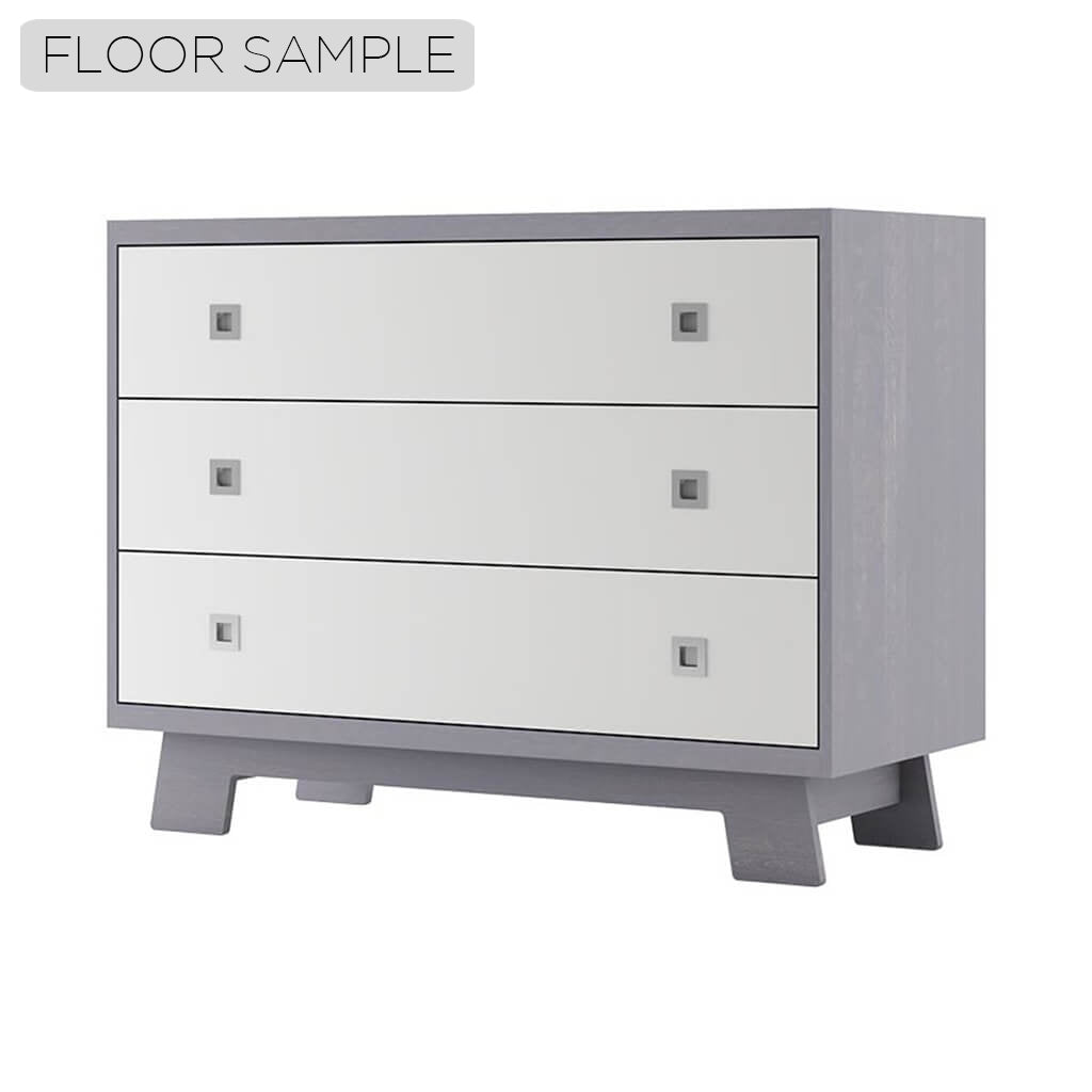 Pomelo 3 Drawer Dresser Grey/White