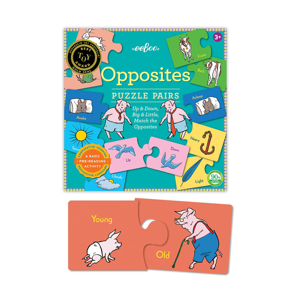 Opposites Educational Puzzle Pairs