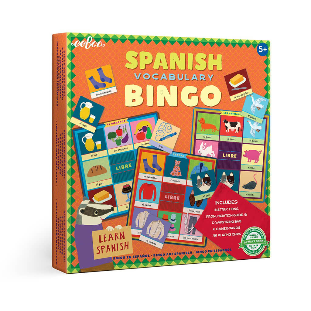 Spanish Bingo Language Game