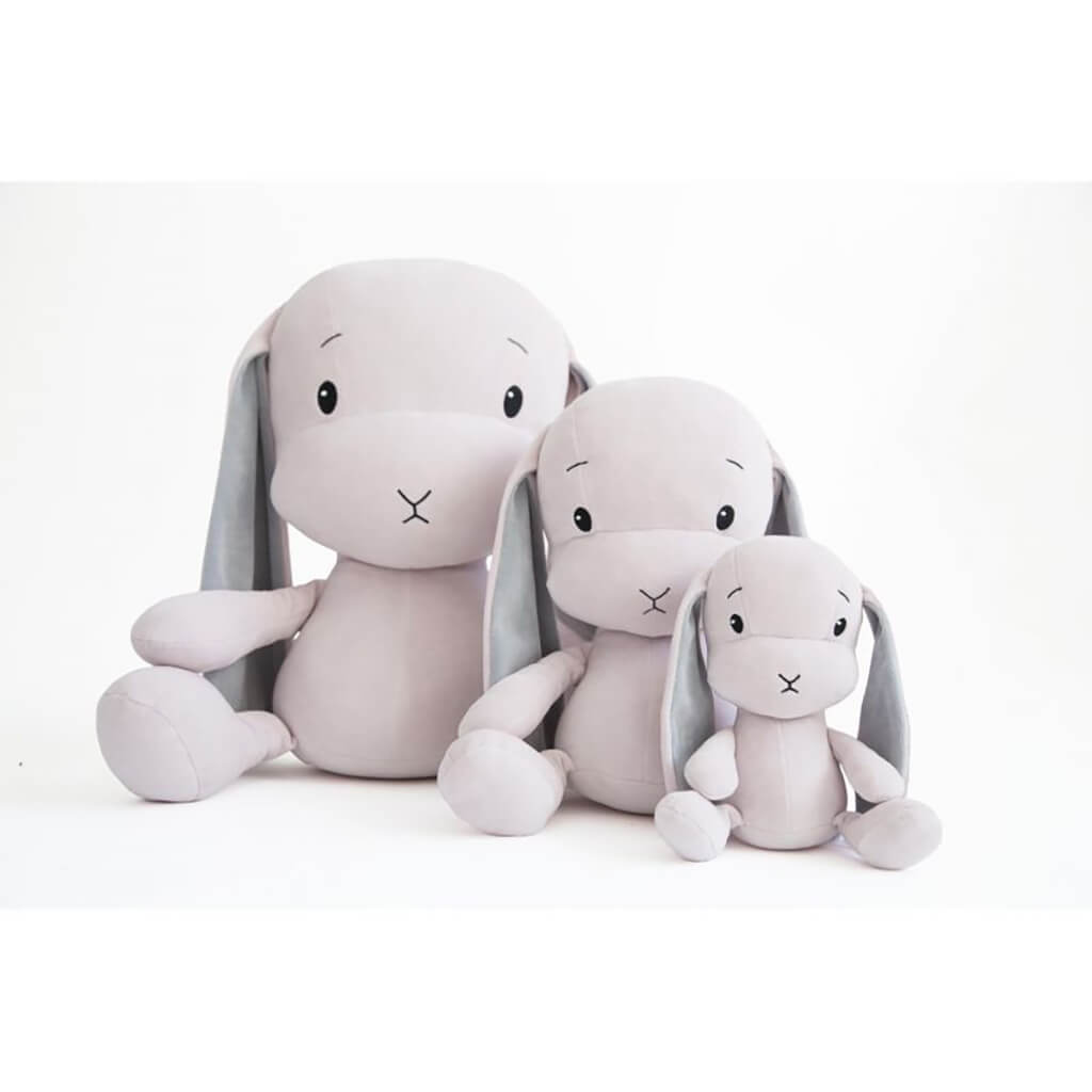 Bunny Plush Toy Pink with Gray Ears