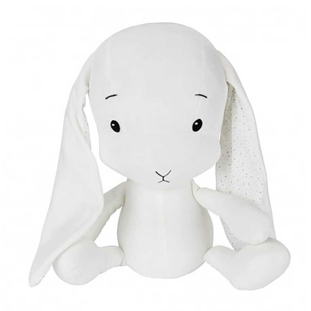 Bunny Plush Toy White with Dots