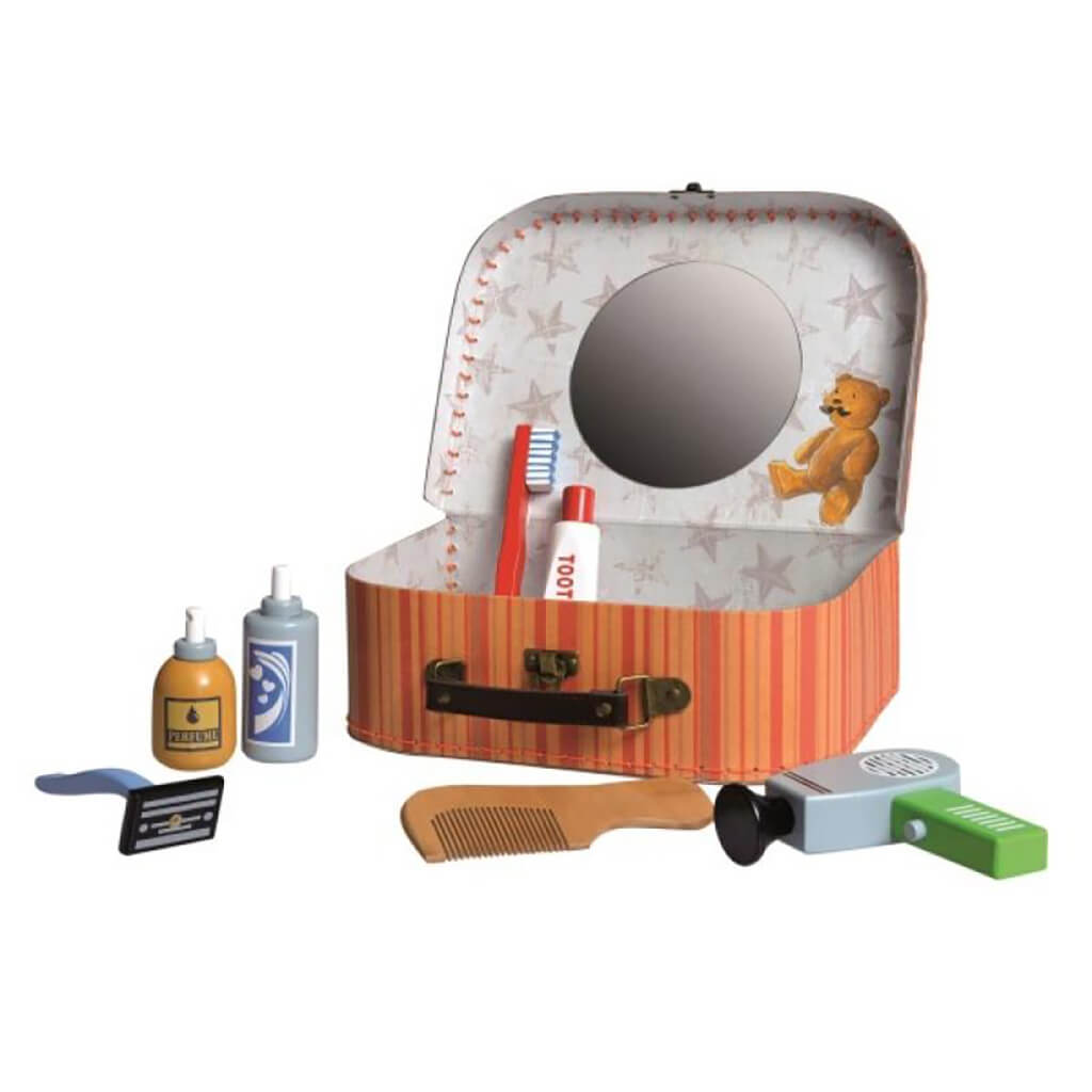 Wooden Shaving Kit in a Case Toy