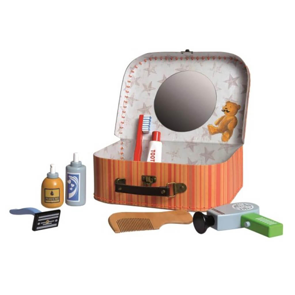 Wooden Shaving Kit in a Case Toy Egmont NINI and LOLI