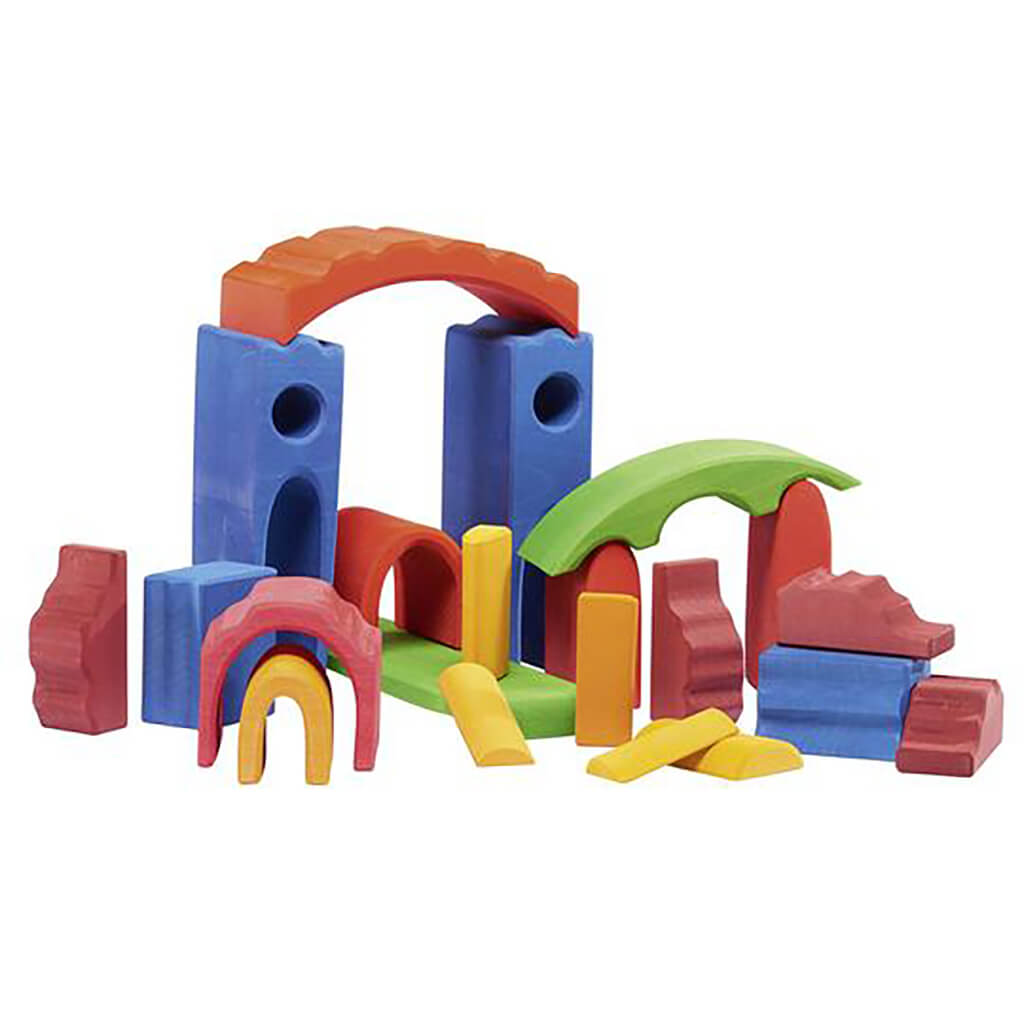 Large Castle Stacking Toy Blue