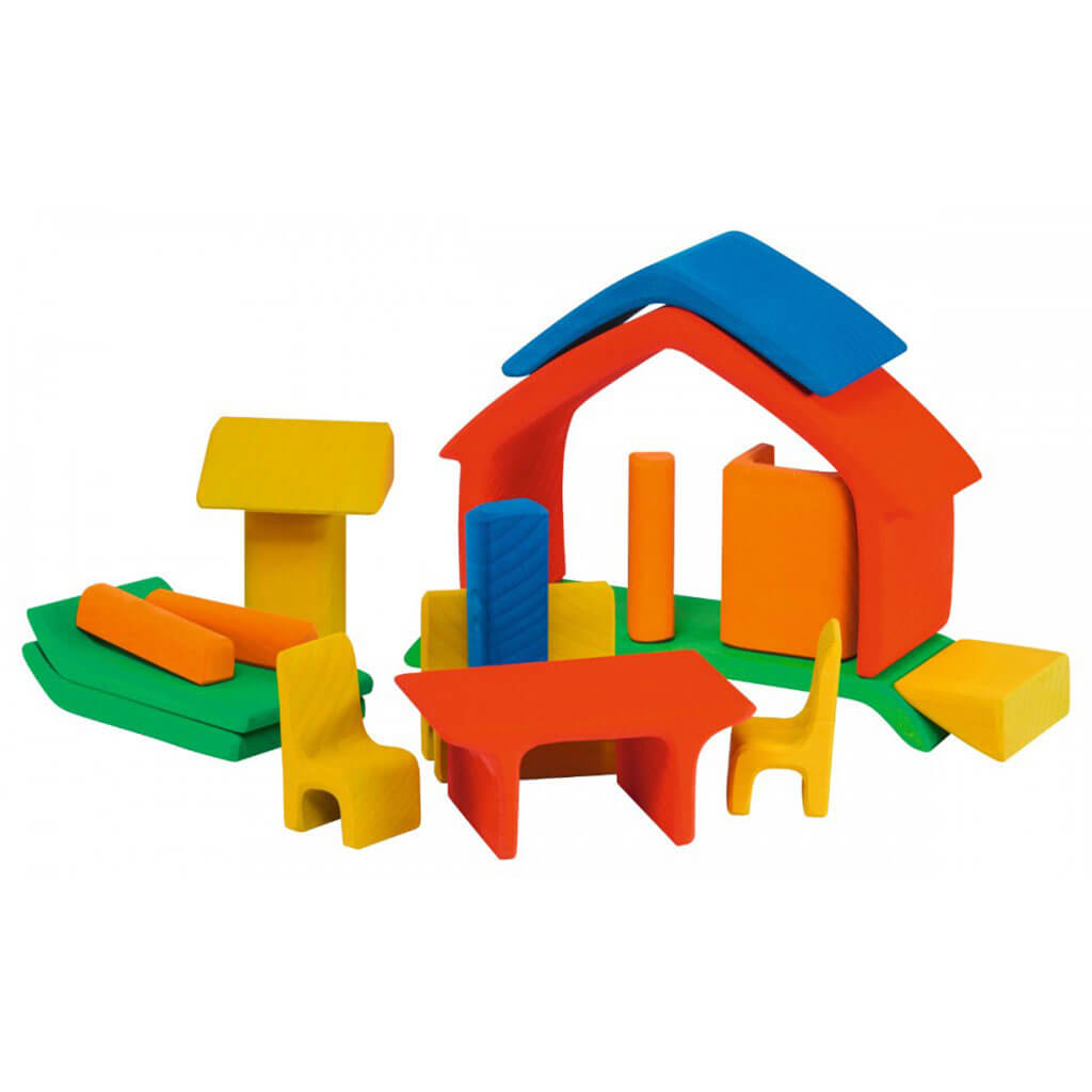 All In One Stacking House Red