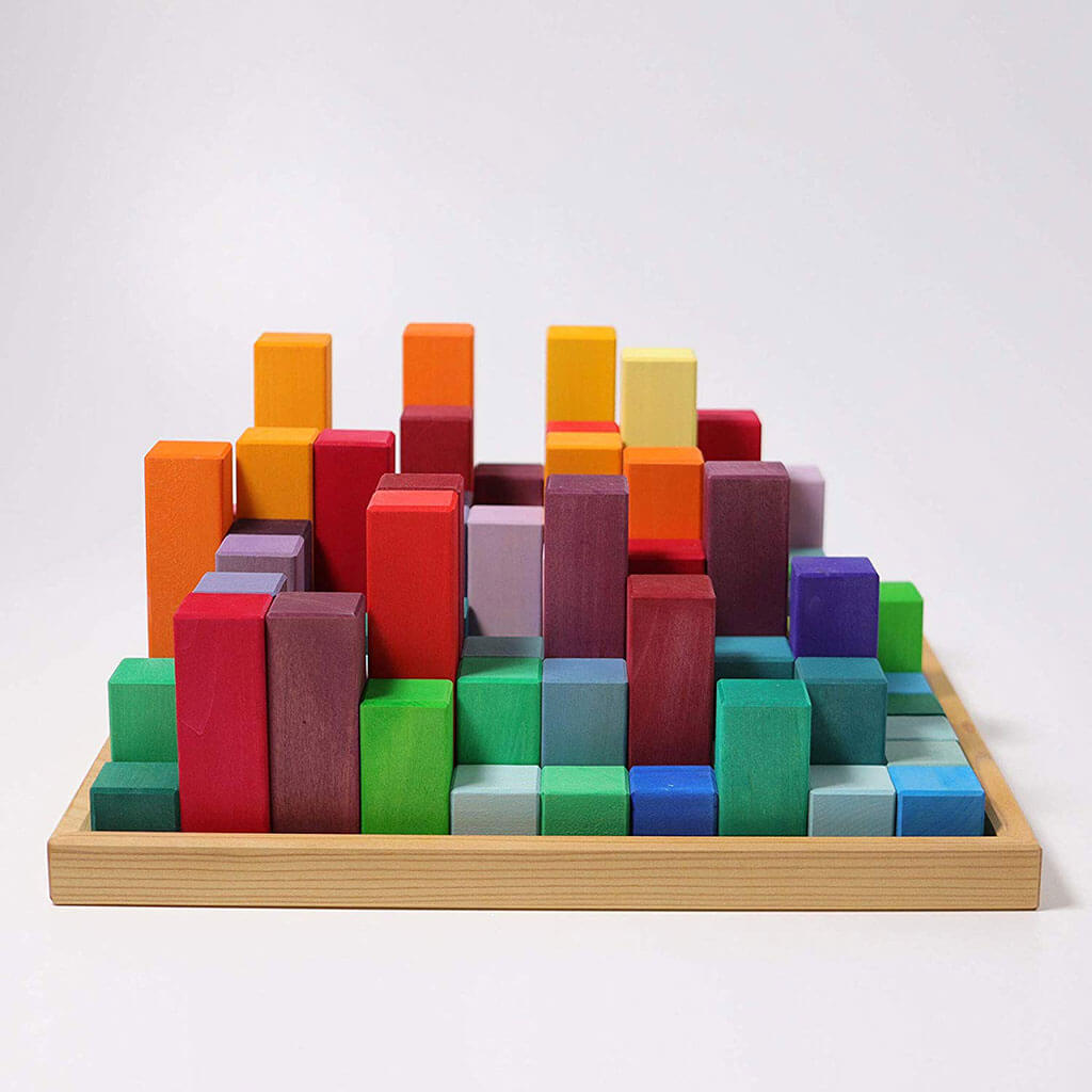 Authentic Grimm's Large Stepped Pyramid Blocks | NINI and LOLI