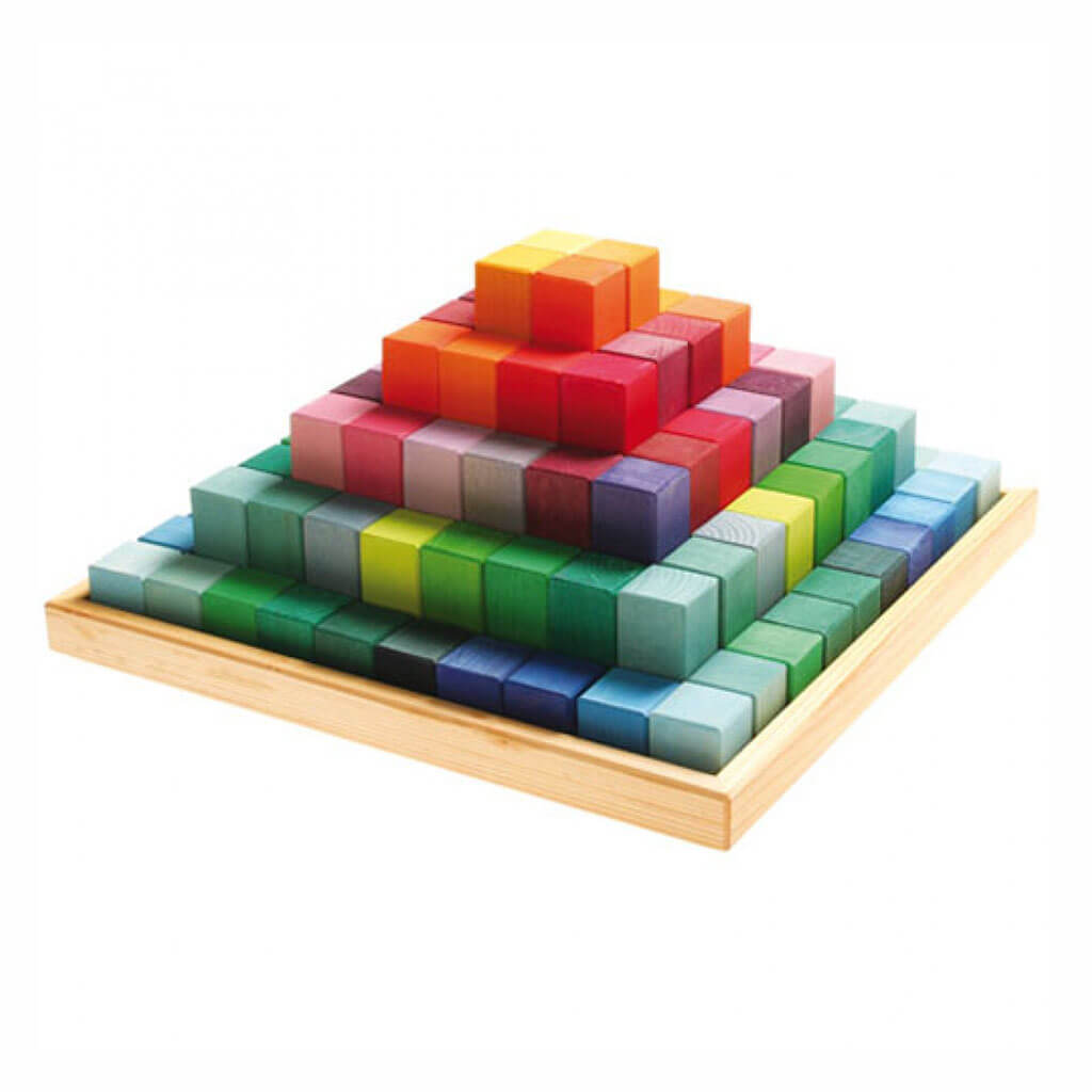 Authentic Grimm's Large Stepped Pyramid Blocks | NINI and LOLI
